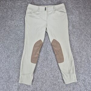 RJ Classics Gulf Knee Patch Breeches Womens 32R Sand Equestrian Riding Pants